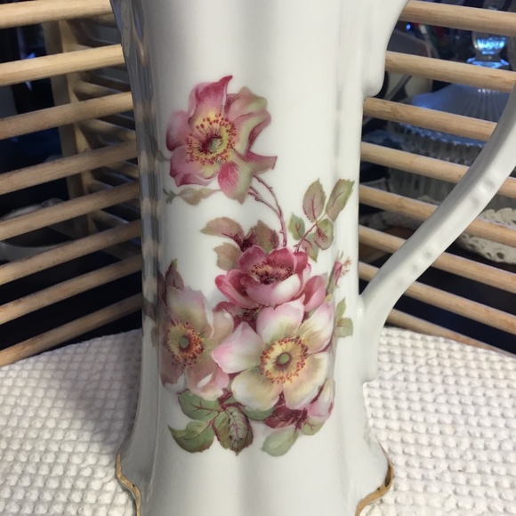 RARE Antique 1940’s German Gerold Porzellan Pitcher in Pattern Gdr2 - Picture 3 of 13